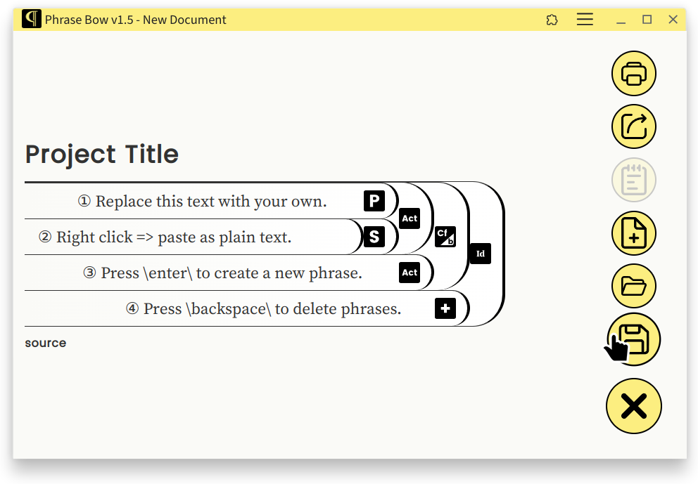 project snapshot